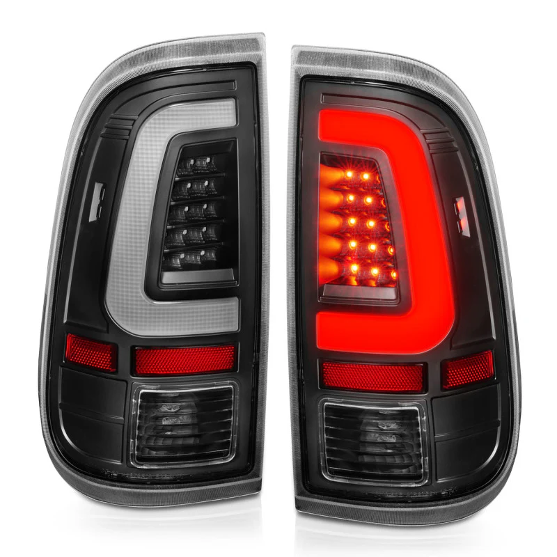 ANZO 2008-2016 Ford F-250 LED Taillights Black Housing Clear Lens (Pair) - Image 6