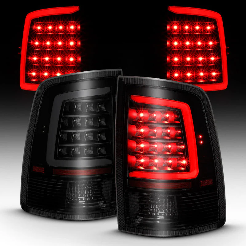 ANZO 2009-2018 Dodge Ram 1500 LED Taillight Plank Style Black w/Smoke Lens - Image 14