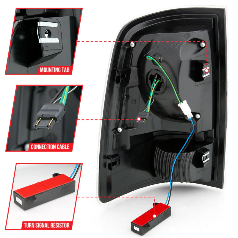 ANZO 2009-2018 Dodge Ram 1500 LED Taillight Plank Style Black w/Smoke Lens - Image 5