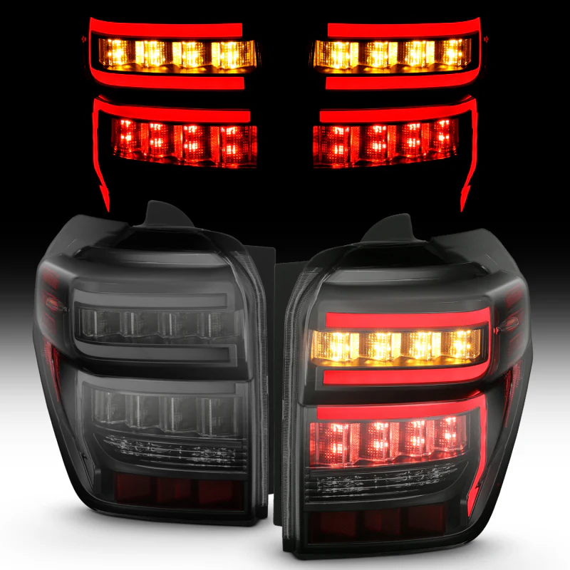 ANZO 2014-2020 Toyota 4Runner T.L Black Housing Smoke Lens Red Light Bar W/Sequential - Image 15