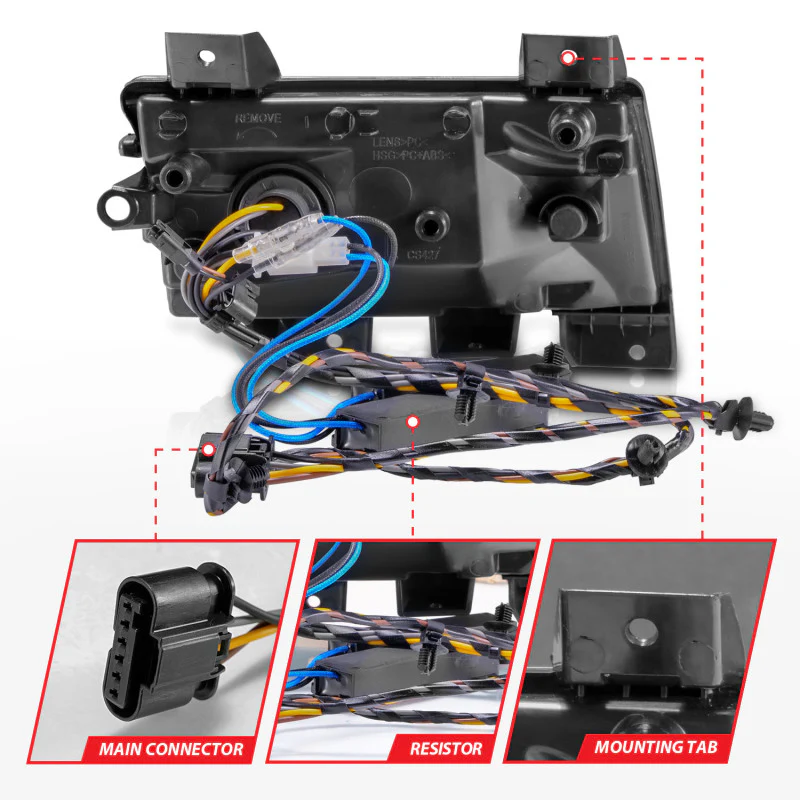 ANZO 2018-2021 Jeep Wrangler LED Side Markers Chrome Housing Smoke Lens w/ Seq. Signal Sport Bulb - Image 3