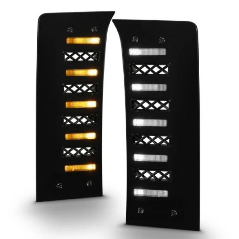 ANZO 22-24 Toyota Tundra (w/Factory LED Refl. & OE Bumper) Z-Series Full LED DRL Vent Lights - Pair - Image 2