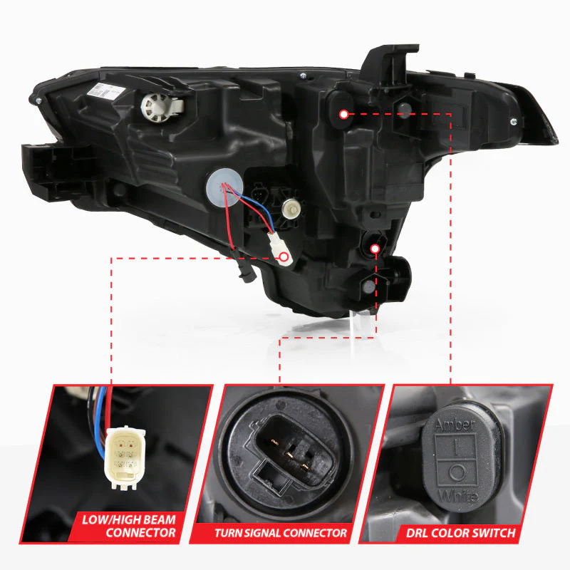 ANZO 22-24 Toyota Tundra (w/Factory LED Refl.) Z-Series Full LED Proj Headlights - Pass. Side ONLY - Image 6