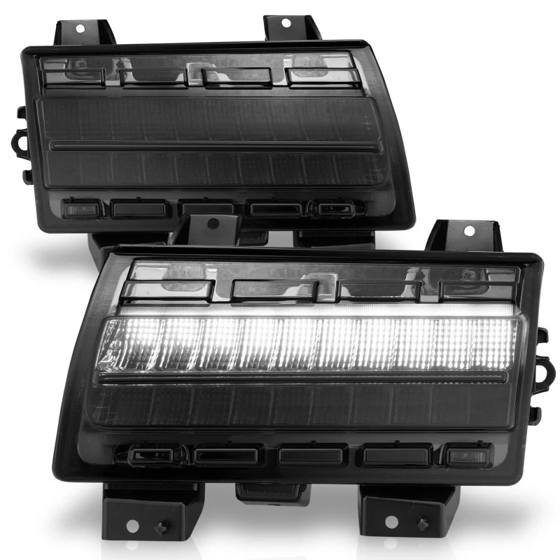 ANZO Wrangler 18-21/Gladiator 20+ LED Side Marker Lights Smoke w Sequential Signal - Image 8