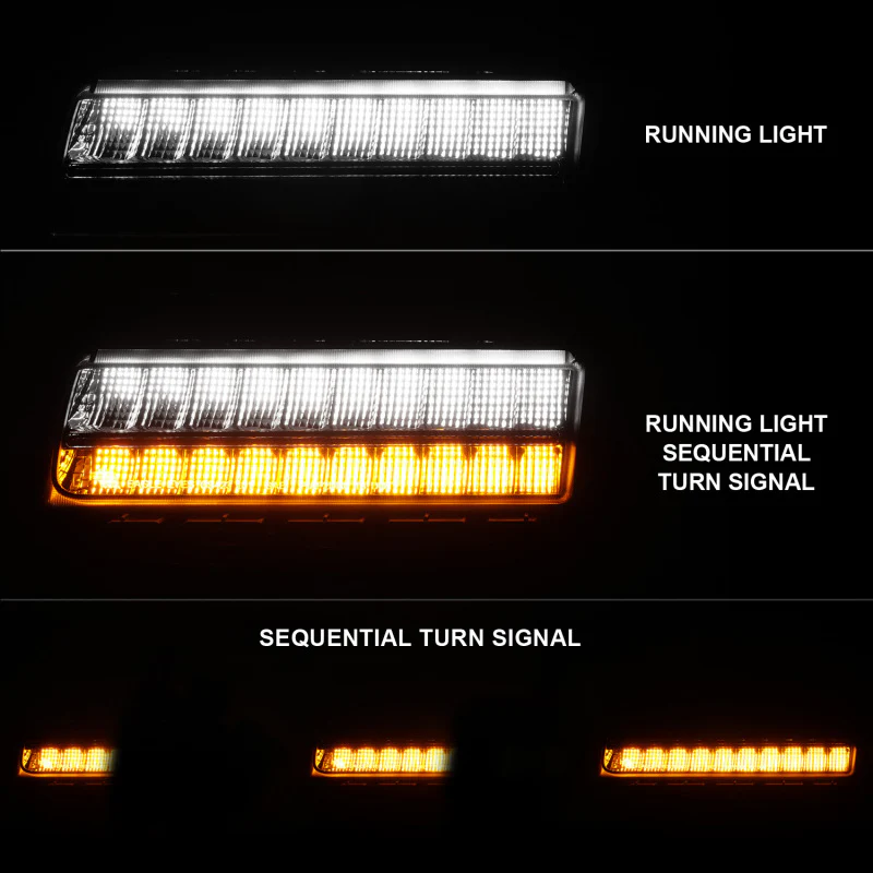 ANZO Wrangler 18-21/Gladiator 20+ LED Side Marker Lights Smoke w Sequential Signal - Image 9