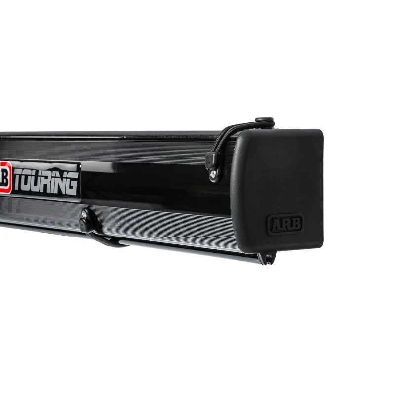 ARB Aluminum Awning, Black Frame, 8.2FT x 8.2FT, Installed with LED Light Strip - Image 9