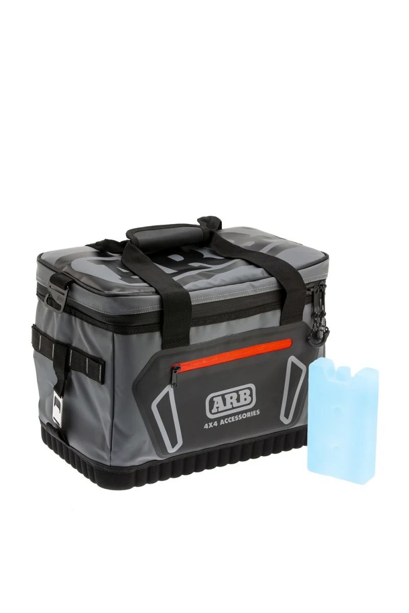 ARB Cooler Bag Charcoal w/ Red Highlights 15in L x 11in W x 9in H Holds 22 Cans - Image 10