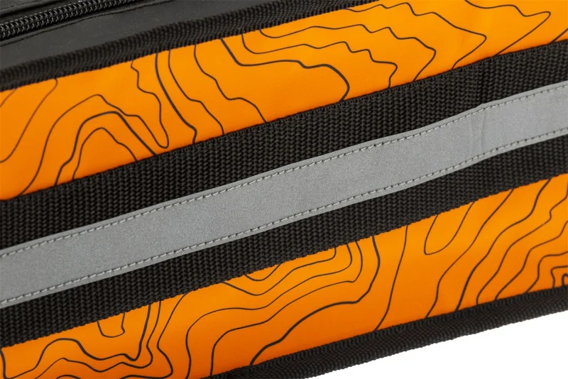 ARB Micro Recovery Bag Orange/Black Topographic Styling PVC Material - Image 7