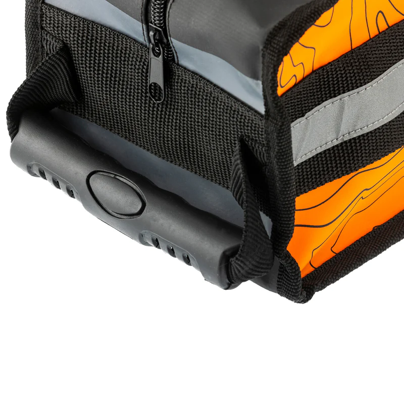 ARB Micro Recovery Bag Orange/Black Topographic Styling PVC Material - Image 9