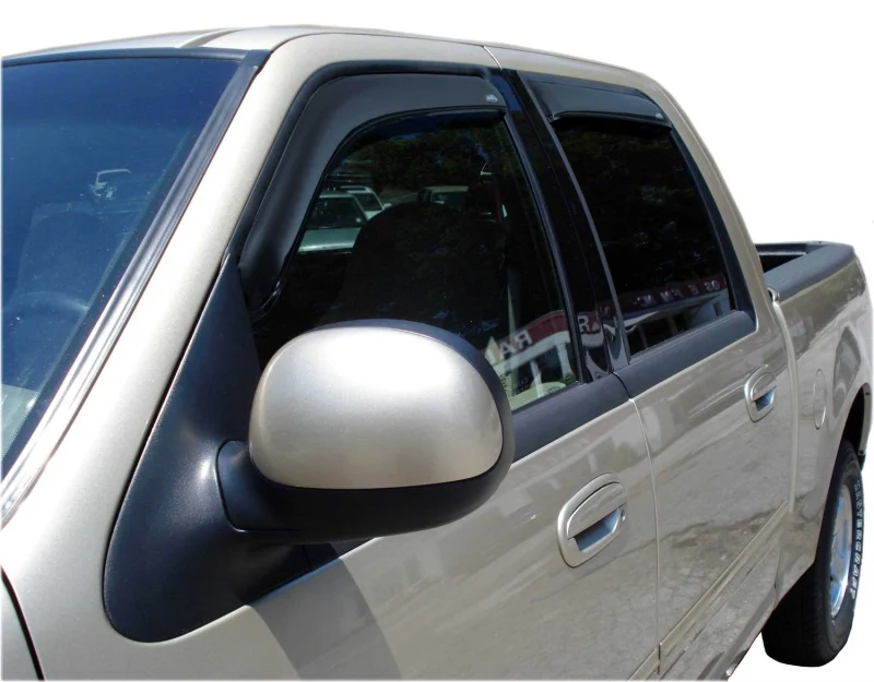 AVS 02-03 Lincoln Blackwood Ventvisor In-Channel Front & Rear Window Deflectors 4pc - Smoke - Image 4