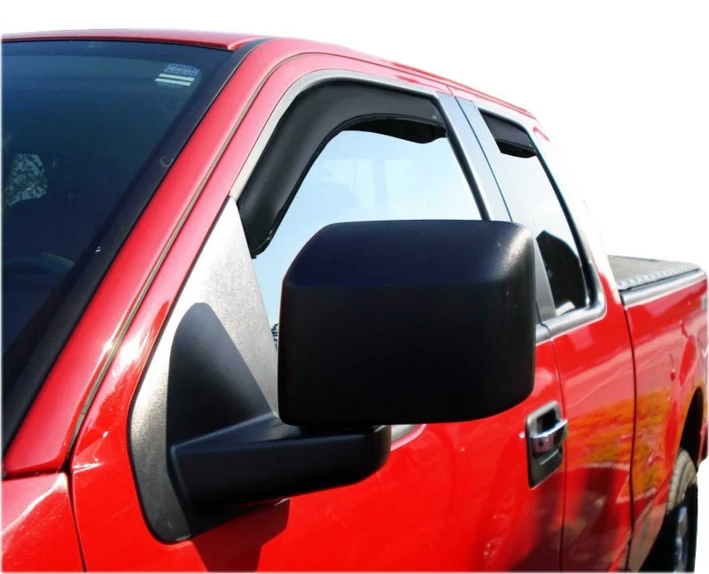 AVS 04-14 Ford F-150 Supercab Ventvisor In-Channel Front & Rear Window Deflectors 4pc - Smoke - Image 11