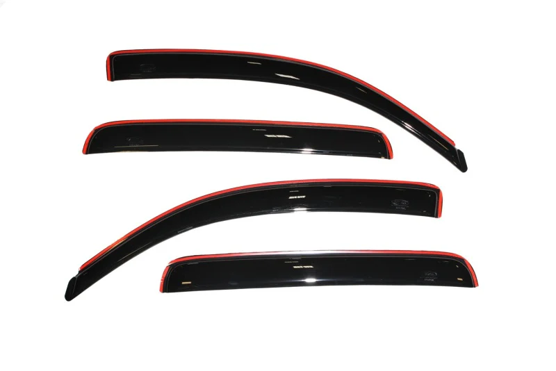 AVS 05-15 Toyota Tacoma Double Cab Ventvisor In-Channel Front & Rear Window Deflectors 4pc - Smoke - Image 15