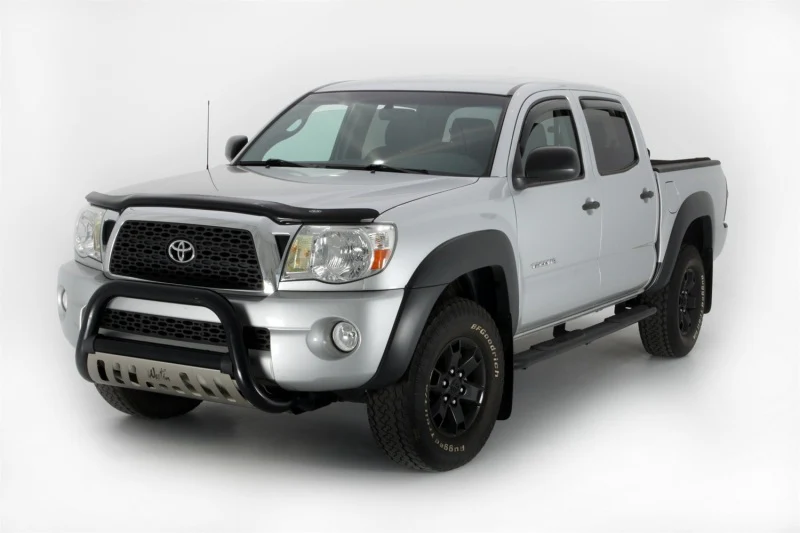 AVS 05-15 Toyota Tacoma Double Cab Ventvisor In-Channel Front & Rear Window Deflectors 4pc - Smoke - Image 6