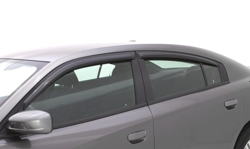 AVS 11-18 Dodge Charger Ventvisor Outside Mount Window Deflectors 4pc - Smoke - Image 3