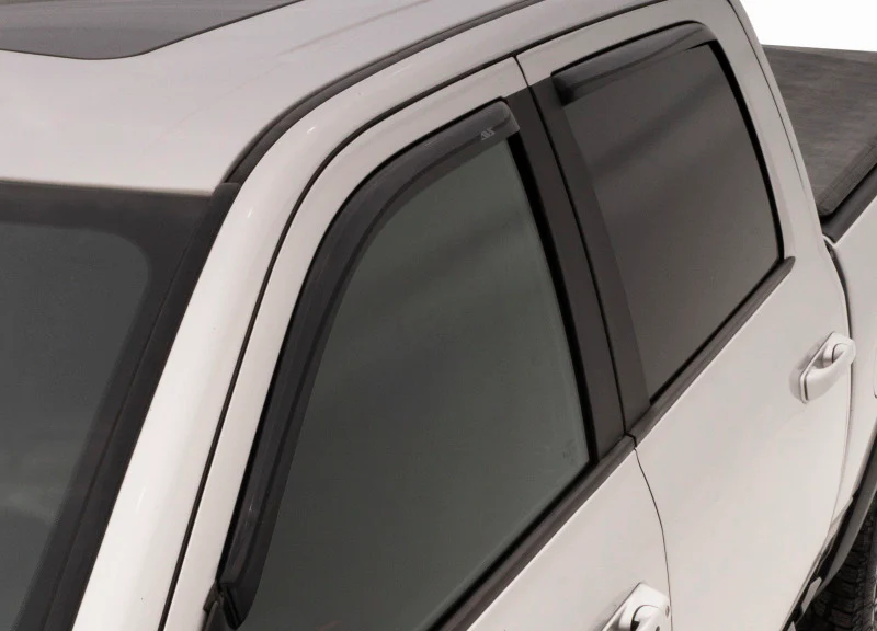 AVS 15-18 Chevy Colorado Crew Cab Ventvisor In-Channel Front & Rear Window Deflectors 4pc - Smoke - Image 2