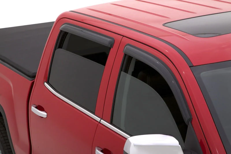AVS 15-18 Chevy Silverado 2500 Crew Cab Ventvisor Outside Mount Window Deflectors 4pc - Smoke - Image 6