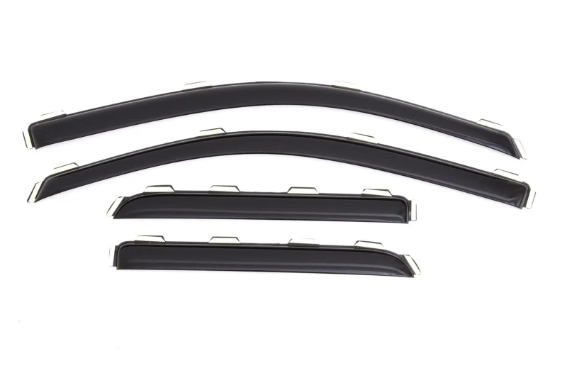 AVS 15-18 Chevy Silverado 2500 Ext. Cab Ventvisor Front & Rear Window Deflectors 4pc - Smoke - Image 13