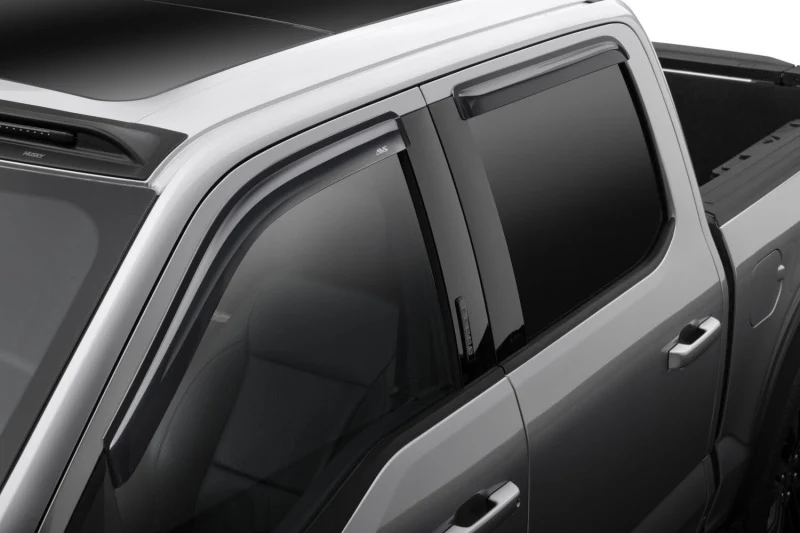 AVS 15-18 Ford F-150 Supercrew Ventvisor Outside Mount Window Deflectors 4pc - Smoke - Image 11