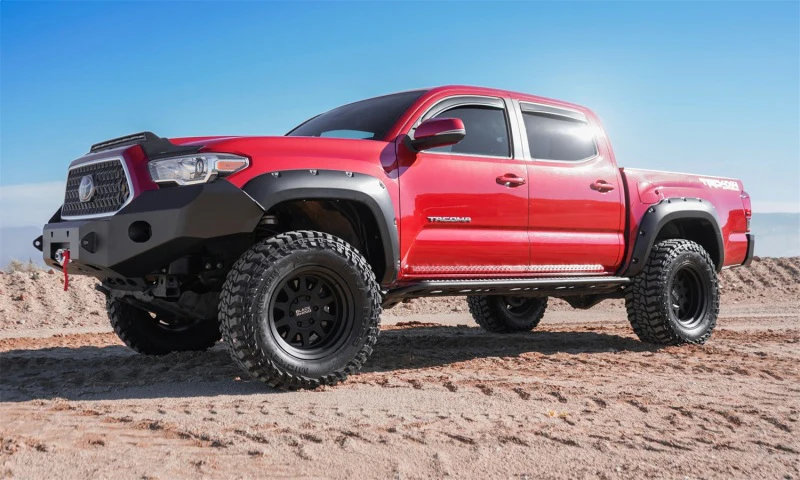 AVS 16-18 Toyota Tacoma Double Cab Ventvisor In-Channel Front & Rear Window Deflectors 4pc - Smoke - Image 3