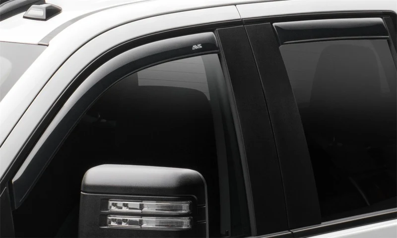 AVS 2019 Chevrolet Silverado 1500 Crew Cab Pickup Ventvisor In-Channel 4pc - Smoke - Image 7