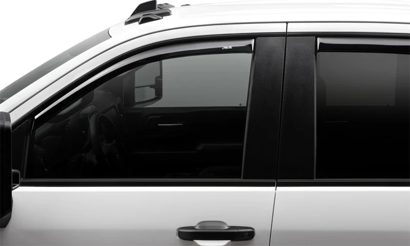 AVS 2019 Chevrolet Silverado 1500 Crew Cab Pickup Ventvisor In-Channel 4pc - Smoke - Image 8