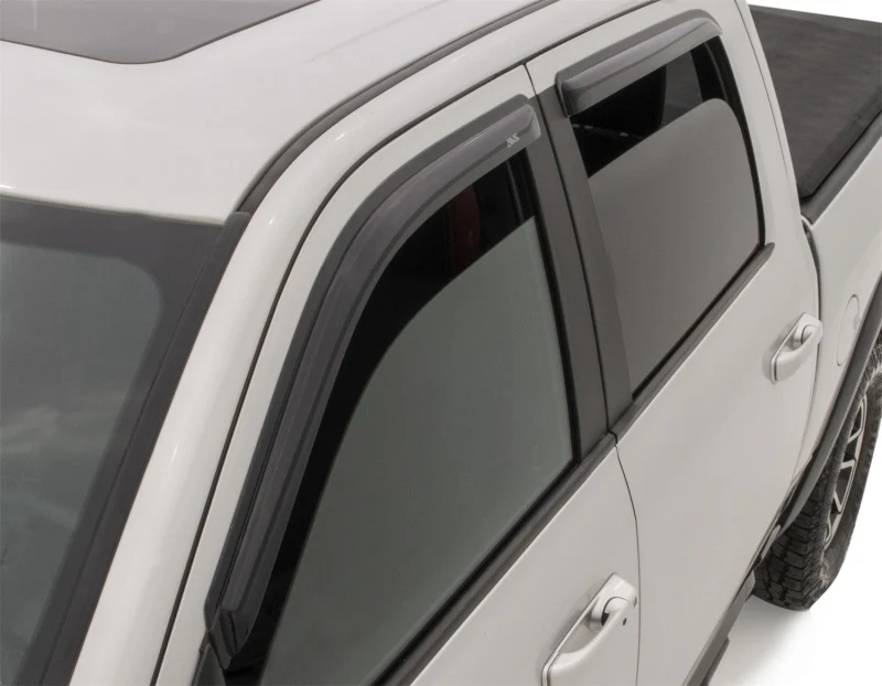 AVS 2019 RAM 1500 Crew Cab Ventvisor Outside Mount Front & Rear Window Deflectors 4pc - Smoke - Image 7