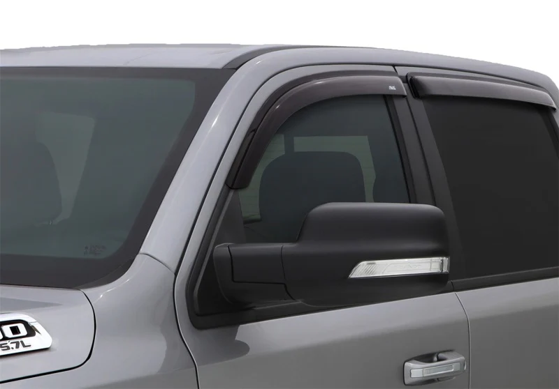 AVS 2019 Ram Quad Cab Ventvisor Outside Mount Window Deflectors 4pc - Smoke - Image 4