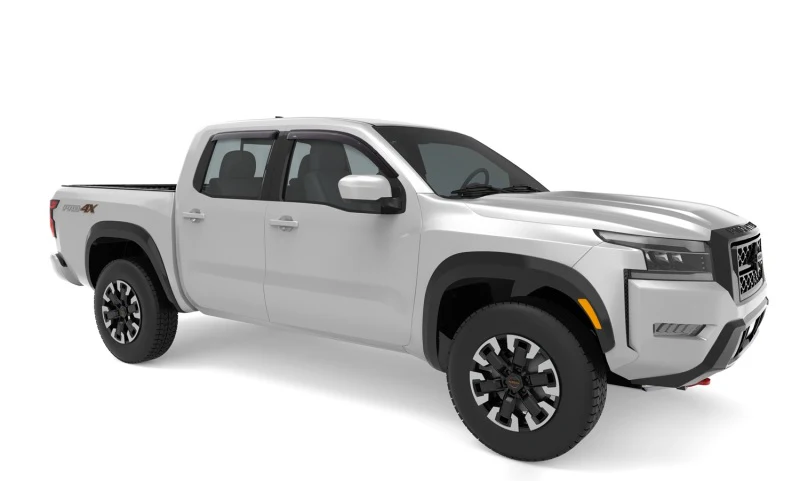 AVS 2022 Nissan Frontier (Crewcab Pickup) Ventvisor Outside Mount Window Deflectors 4pc - Smoke - Image 4