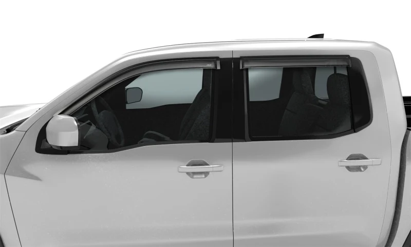 AVS 2022 Nissan Frontier (Crewcab Pickup) Ventvisor Outside Mount Window Deflectors 4pc - Smoke - Image 5