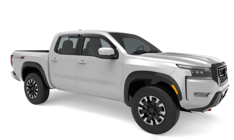 AVS 2022 Nissan Frontier (Crewcab Pickup) Ventvisor Outside Mount Window Deflectors 4pc - Smoke - Image 6