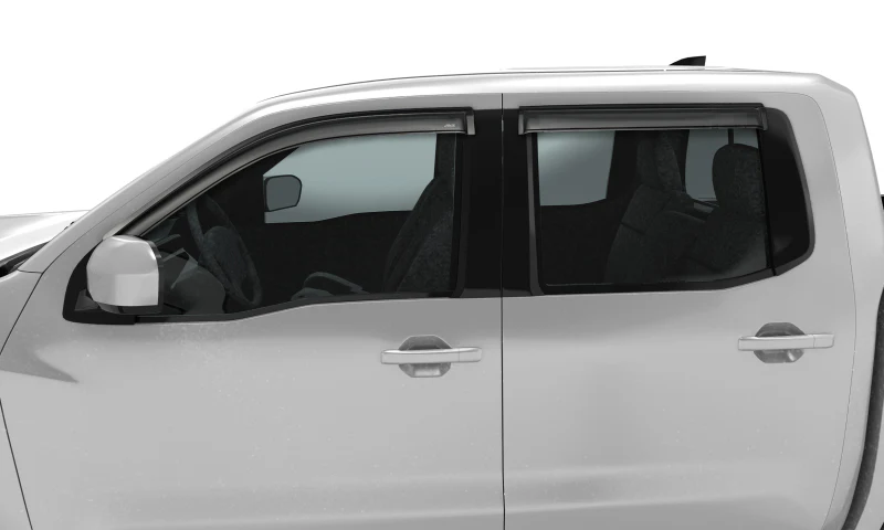 AVS 2022 Nissan Frontier (Crewcab Pickup) Ventvisor Outside Mount Window Deflectors 4pc - Smoke - Image 7
