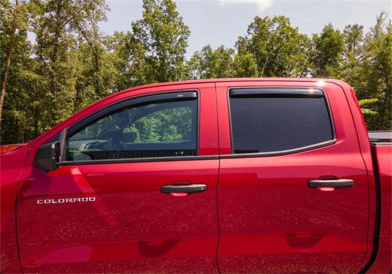 AVS 2023 Chevrolet Colorado In-Channel Ventvisor Low Profile Deflectors 4pc - Smoke - Image 2
