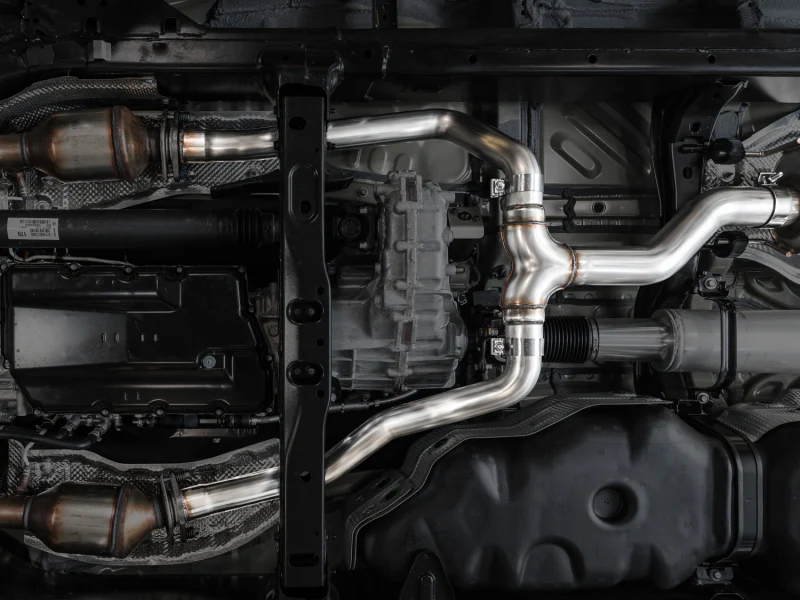 AWE 0FG Exhaust for 3rd Gen Toyota Tundra - Dual Chrome Silver Tips - Image 5