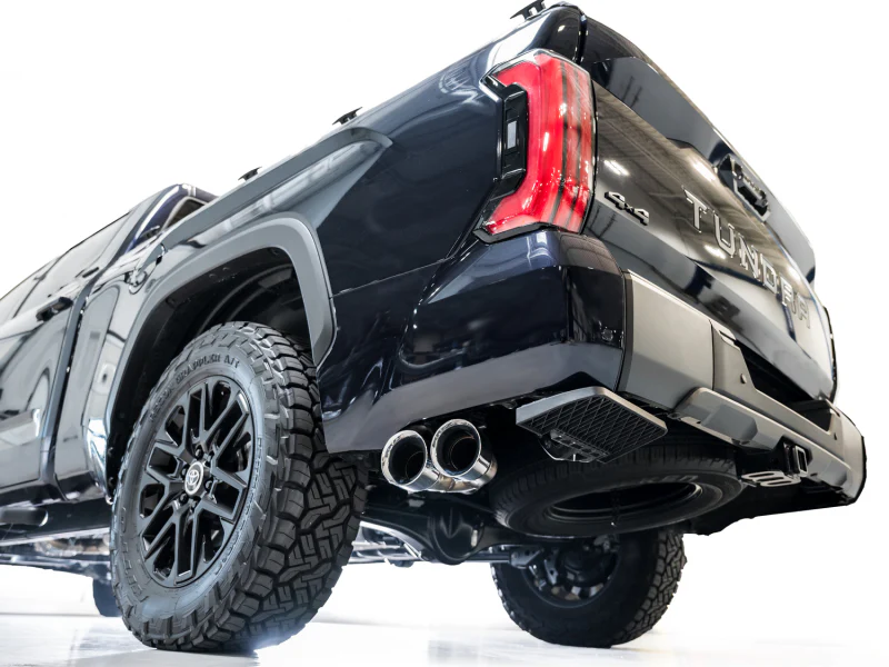 AWE 0FG Exhaust for 3rd Gen Toyota Tundra - Dual Chrome Silver Tips - Image 6