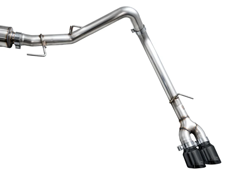 AWE 0FG Exhaust for 3rd Gen Toyota Tundra - Dual Diamond Black Tips - Image 13