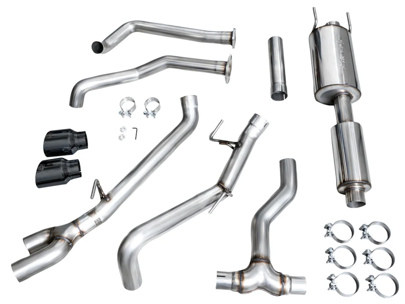 AWE 0FG Exhaust for 3rd Gen Toyota Tundra - Dual Diamond Black Tips - Image 14