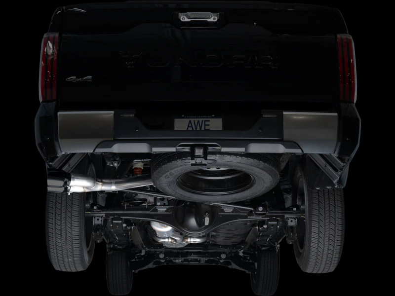 AWE 0FG Exhaust for 3rd Gen Toyota Tundra - Dual Diamond Black Tips - Image 9