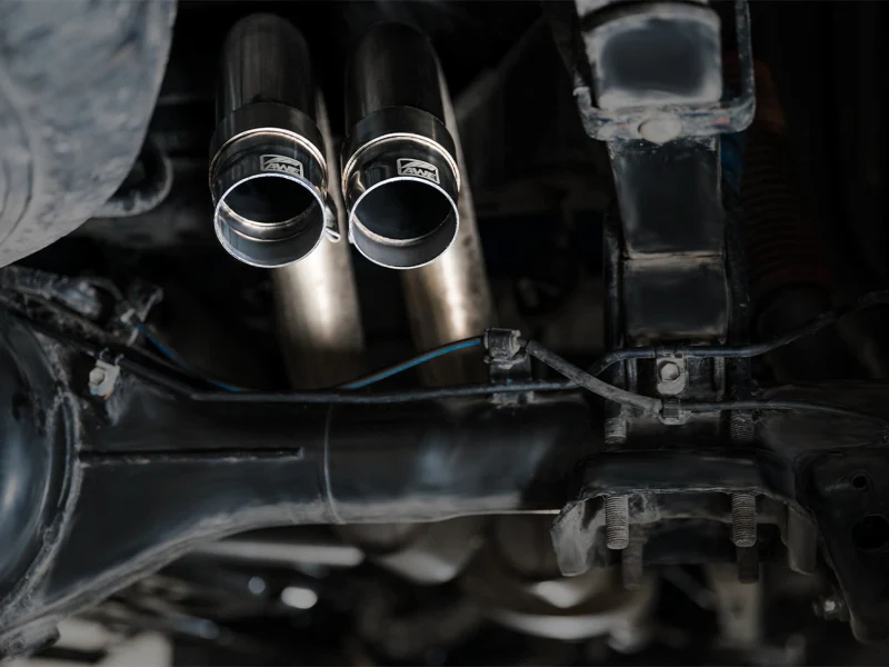 AWE 2016-2022 Toyota Tacoma 0FG Exhaust with BashGuard - No Tips - Image 4