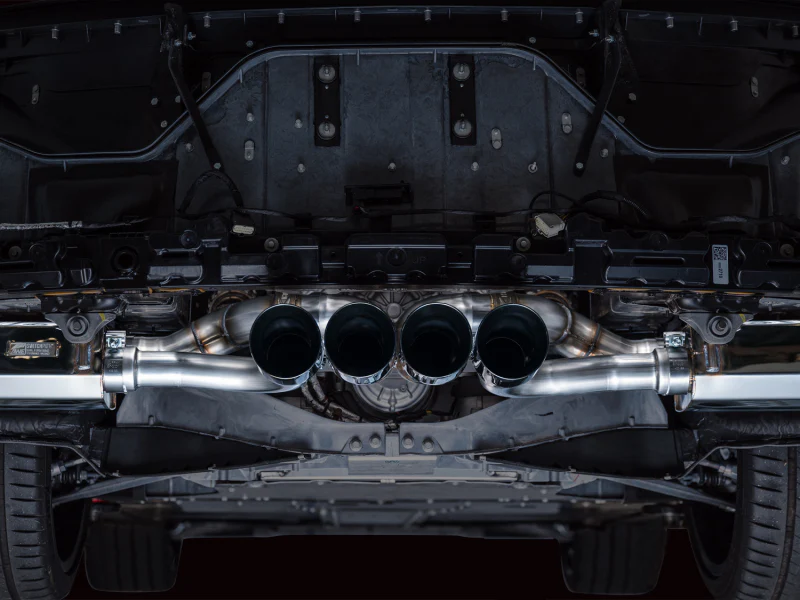 AWE 2023 C8 Corvette Z06 SwitchPath Cat-Back Exhaust - Diamond Black Tips - Image 11