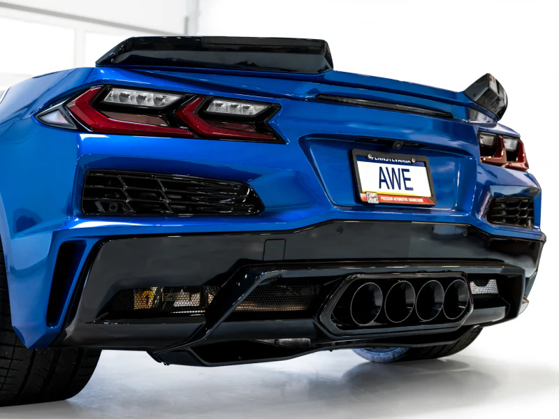 AWE 2023 C8 Corvette Z06 SwitchPath Cat-Back Exhaust - Diamond Black Tips - Image 16
