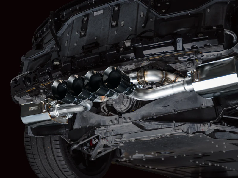 AWE 2023 C8 Corvette Z06 SwitchPath Cat-Back Exhaust - Diamond Black Tips - Image 7
