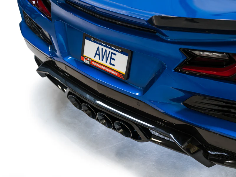 AWE 2023 C8 Corvette Z06 SwitchPath Cat-Back Exhaust - Diamond Black Tips - Image 8