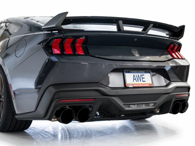 AWE 2024 Ford Mustang Dark Horse S650 RWD SwitchPath Catback Exhaust w/ Quad Diamond Black Tips - Image 11