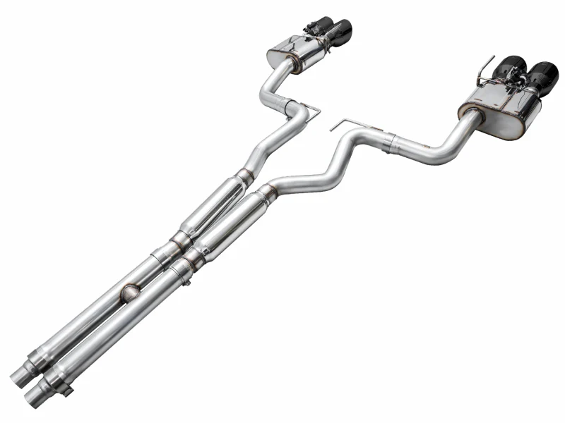 AWE 2024 Ford Mustang Dark Horse S650 RWD SwitchPath Catback Exhaust w/ Quad Diamond Black Tips - Image 14