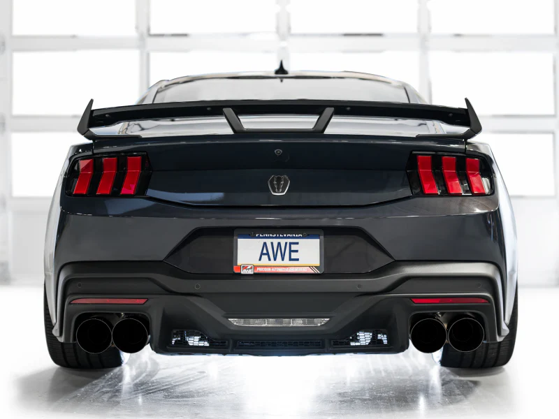 AWE 2024 Ford Mustang Dark Horse S650 RWD SwitchPath Catback Exhaust w/ Quad Diamond Black Tips - Image 2