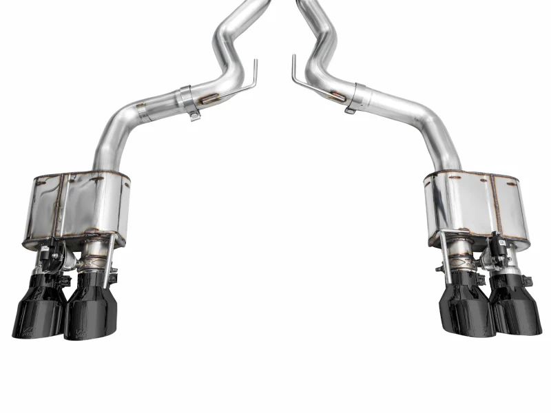 AWE 2024 Ford Mustang GT Fastback S650 RWD SwitchPath Catback Exhaust w/ Quad Diamond Black Tips - Image 13