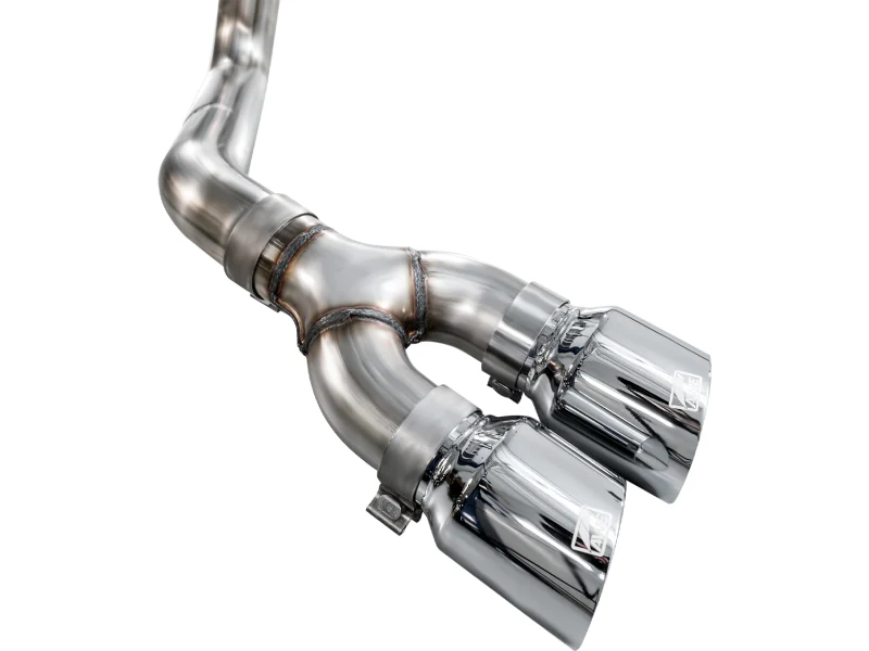 AWE 21-25 Ford F150 (14th Gen Reg Cab) Cat-Back Exhaust - 4.5in Dual Side Exit Chrome Tips - Image 12