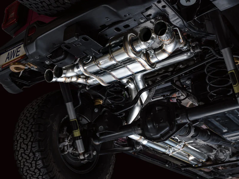 AWE 21+ Wrangler 392 Switchpath Cat-Back Exhaust- Quad BashGuards - Image 2