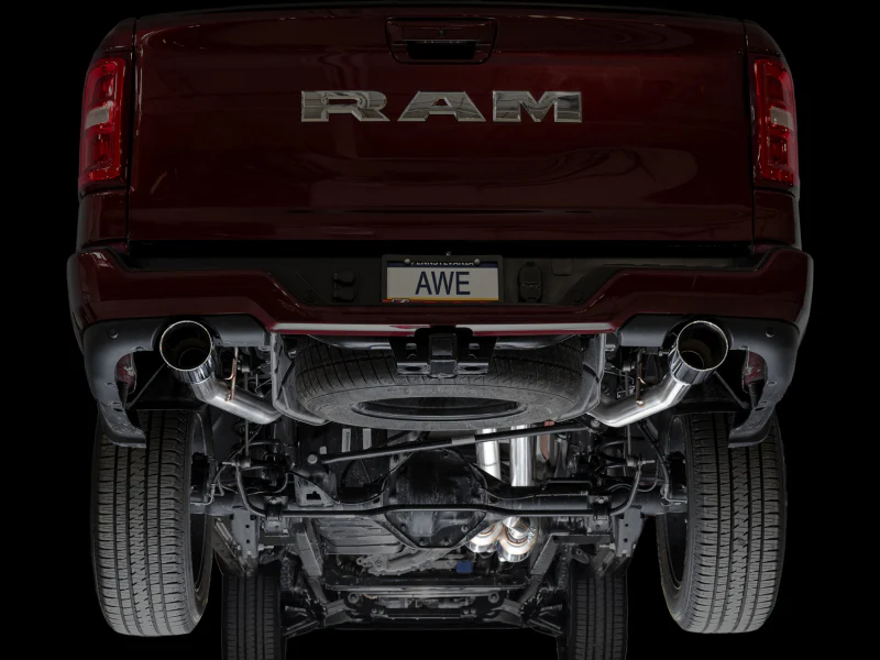 AWE 25+ RAM 1500 3.0TT 0FG Catback Touring Exhaust - Chrome Silver Tips - Image 9
