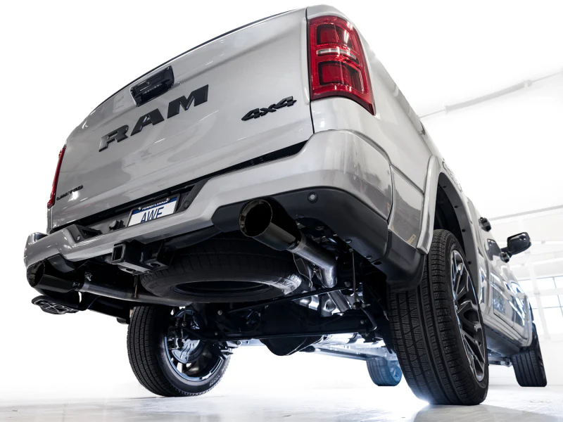 AWE 25+ RAM 1500 3.0TT 0FG Catback Touring Exhaust - Diamond Black Tips - Image 2